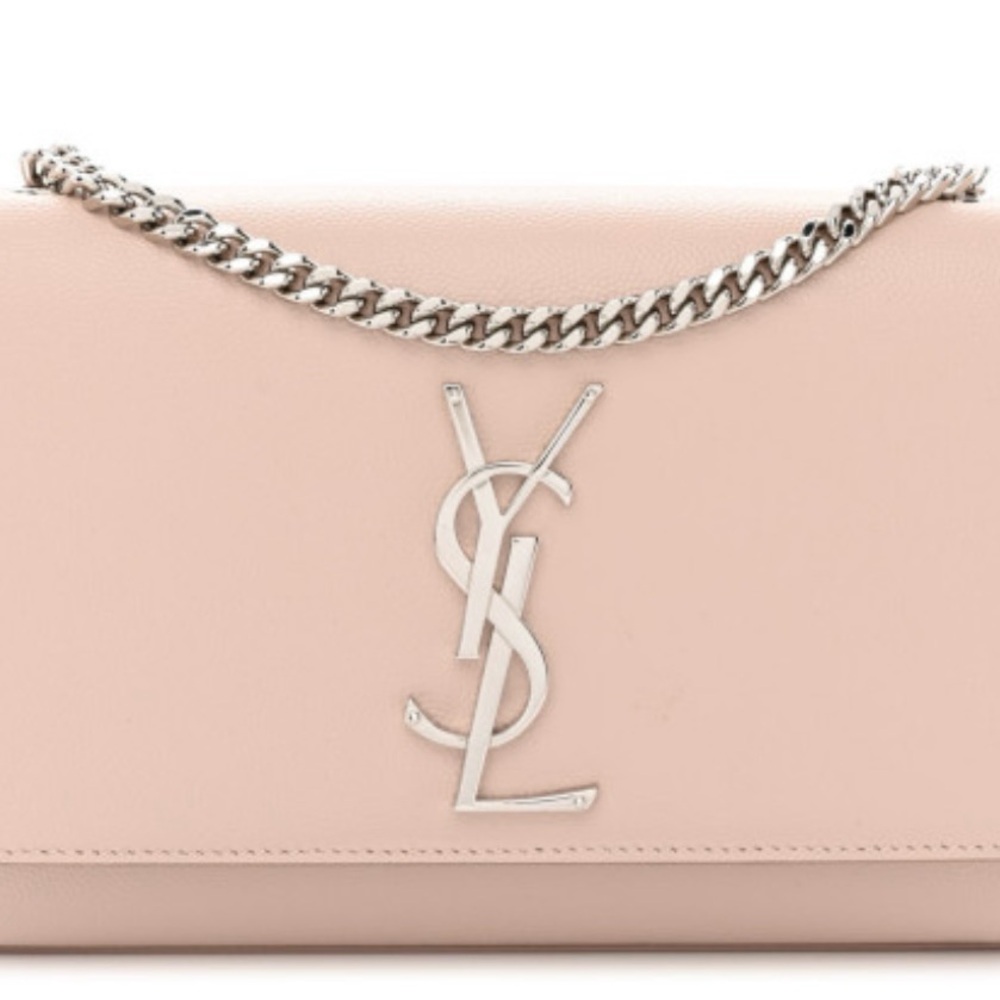 Grain De Poudre Small Monogram Kate Satchel light  pink